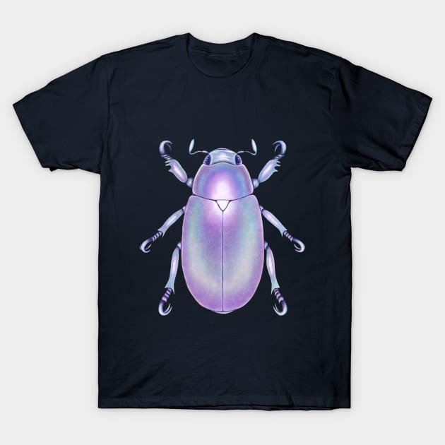 Holographic Beetle T-Shirt by illucalliart